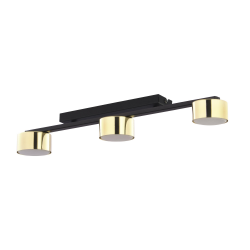 DALLAS GOLD/BLACK 6091 LAMPA SUFITOWA 3 PŁ TK-LIGHTING