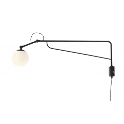 1105C1_M - KINKIET SOHO GLASS MAŁY BLACK - ALDEX