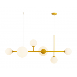 1092K14 - LAMPA WISZĄCA DIONE 6 MUSTARD - ALDEX