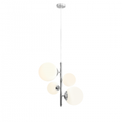 1091L4 - LAMPA WISZĄCA BLOOM 4 CHROME - ALDEX