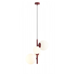1091L15 - LAMPA WISZĄCA BLOOM 4 RED WINE - ALDEX