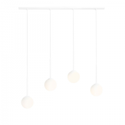 1087L - LAMPA WISZĄCA BOSSO 4 WHITE - ALDEX
