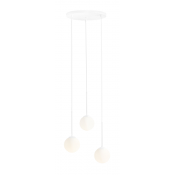 1087E_R - LAMPA WISZĄCA BOSSO 3 RING WHITE - ALDEX