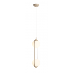 1086H17 - LAMPA WISZĄCA RIVA 2 BEIGE - ALDEX
