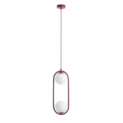 1086H15 - LAMPA WISZĄCA RIVA 2 RED WINE - ALDEX