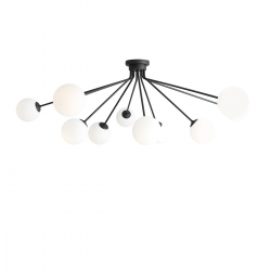 1082PL_M1 - PLAFON HOLM 10 BLACK - ALDEX