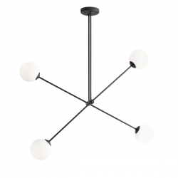 1081PL_L1 - PLAFON OHIO 4 BLACK - ALDEX