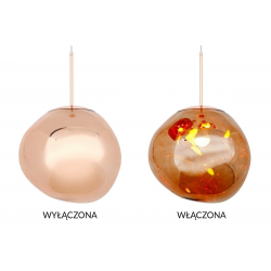 JD8043-40 - Lampa wisząca FUSION 40 miedziana - akryl -...