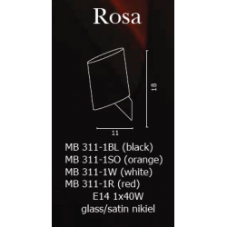 ROSA KINKIET AZZARDO MB311-1SO (ORANGE)