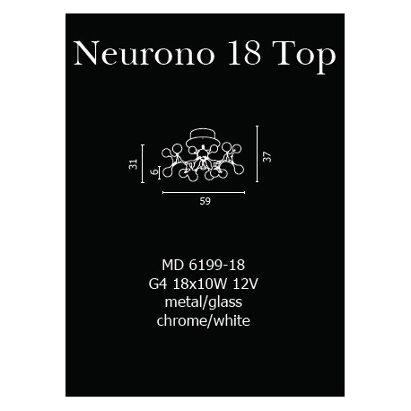 NEURONO 18 TOP PLAFON AZZARDO MD 6199-18
