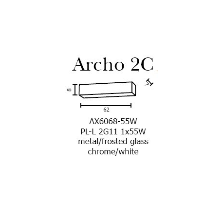 ARCHO 2C KINKIET AZZARDO AX6068-55W
