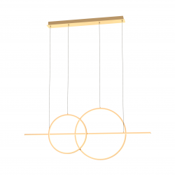 MD7358-2A-3GT CHOLET LAMPA WISZĄCA ZŁOTA/GOLD - ZUMA LINE