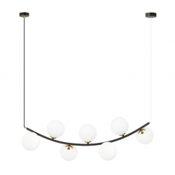 1298/7 - Lampa wisząca RITZ 7 BL OPAL - EMIBIG