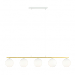 1255/5 - Lampa wisząca ALLORA 5 WH OPAL - EMIBIG