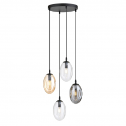 1268/4PREM - Lampa wisząca ASTRAL 4 BL PREMIUM MIX - EMIBIG
