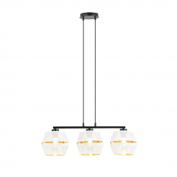 1182/3 - Lampa wisząca  PIANO 3 WHITE/GOLD  - EMIBIG
