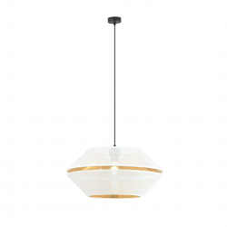 1184/1 - Lampa wisząca  MALIA 1 WHITE/GOLD  - EMIBIG