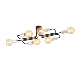 1174/6A - Lampa sufitowa VEKEN 6A SILVER - EMIBIG