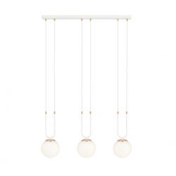 1115/3 - Lampa wisząca GLAM 3 WHITE/OPAL - EMIBIG