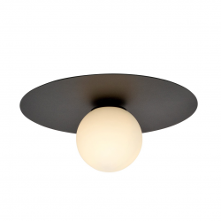 1127/1 - Lampa sufitowa  SOLAR 1 BLACK/OPAL - EMIBIG