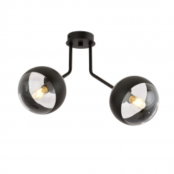 1139/2 - Lampa sufitowa  NOVA 2 BLACK/STRIPE - EMIBIG