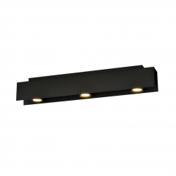 1141/3 - Lampa sufitowa  KENNO 3 BLACK - EMIBIG