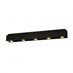 1141/5 - Lampa sufitowa  KENNO 5 BLACK - EMIBIG
