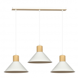 1045/3 - Lampa wisząca  ROWEN 3 WHITE - EMIBIG