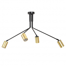655/4 - Lampa sufitowa  VERNO 4 BLACK - EMIBIG