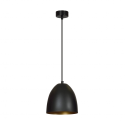 410/1 - Lampa wisząca LENOX 1 BLACK / GOLD - EMIBIG