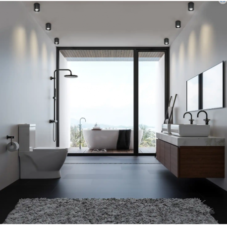 Tubka Luna 1xGU10 Czarna IP65 CL0103-BK YASKR