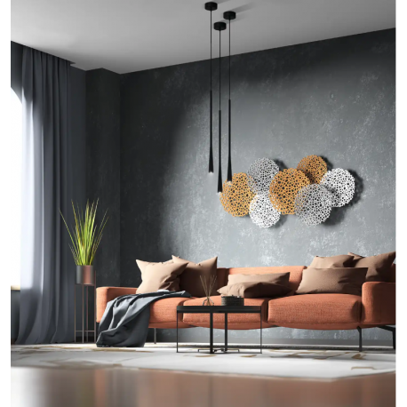 Lampa Wisząca Elysia 1xLED Czarna PL0121-BK YASKR