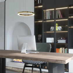 Żyrandol Aurum S 1xLED Złoty PL0116-50 YASKR