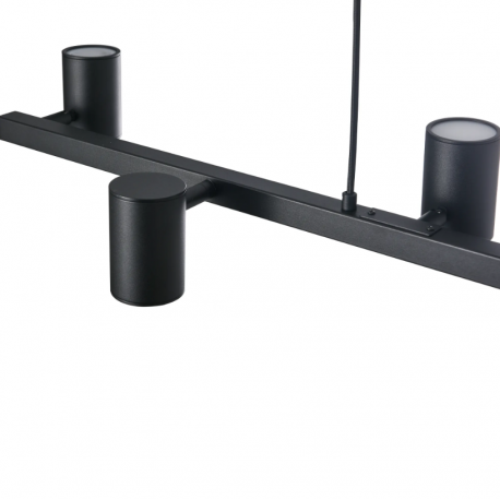 Lampa Wisząca Noe Long 6xGU10 Czarna PL0111-BK YASKR