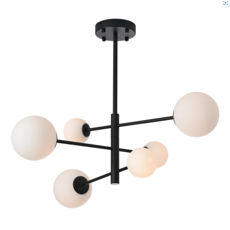 Lampa Sufitowa Bolti 6xG9 Czarna PLC0103-BK YASKR