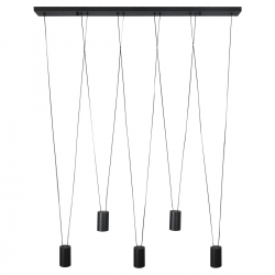 Lampa wisząca Toledo 5xGU10 czarna LP-432/5P BK LIGHT...