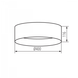 36508 Plafoniera LED RIFA LED 17,5W NW N2 KANLUX