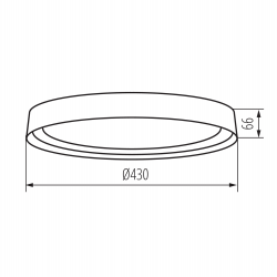 Plafoniera LED NIFU LED17,8W NW W/BR KANLUX