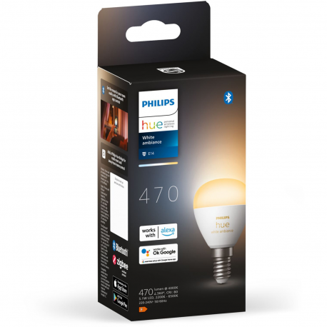 8719514491106 Inteligentna żarówka E14 kulka PHILIPS HUE