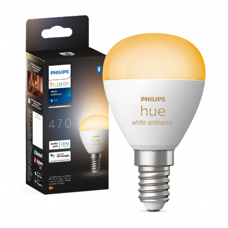 8719514491106 Inteligentna żarówka E14 kulka PHILIPS HUE