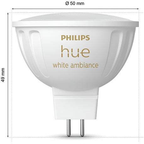8719514491342  Inteligentny reflektor punktowy MR16 PHILIPS HUE
