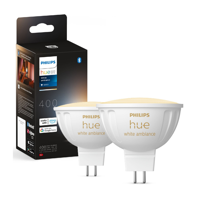 8719514491588 Inteligentny reflektor punktowy MR16 (2 szt.) PHILIPS HUE
