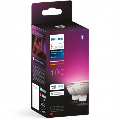 8719514491649 Inteligentny reflektor punktowy MR16 (2 szt.) PHILIPS HUE