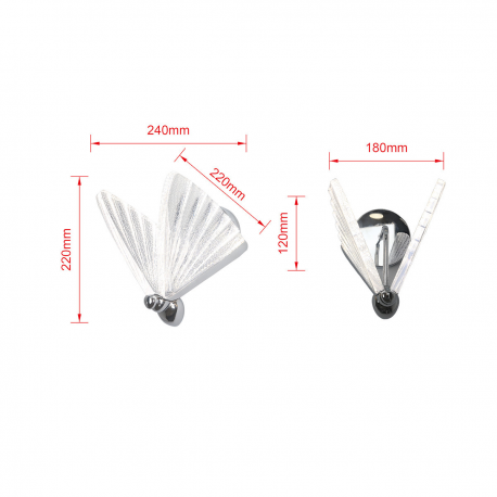 LP-1715/1W CH Mariposa kinkiet chrom LIGHT PRESTIGE