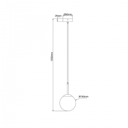 LP-002/1P Lampa wisząca Dorado złota 1xE14 LIGHT PRESTIGE