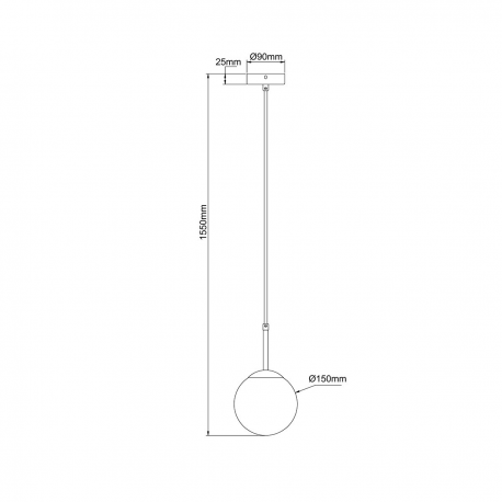 LP-002/1P Lampa wisząca Dorado złota 1xE14 LIGHT PRESTIGE