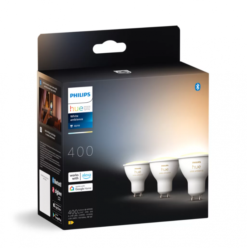 8720169230095 Inteligentny reflektor punktowy GU10 (3 szt.) PHILIPS HUE