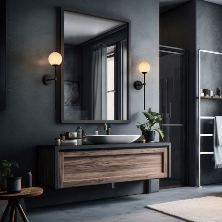 LP-008/1W BK Kinkiet Piruleta czarny 1xG9 LIGHT PRESTIGE