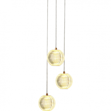 LP-3303/3P GD Lampa wisząca Brillant 3 złota LED CCT LIGHT PRESTIGE