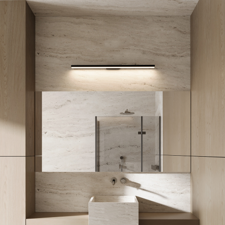 LP-987/1W S BK Kinkiet Aqua 42 cm czarny IP44 LED CCT Light Prestige